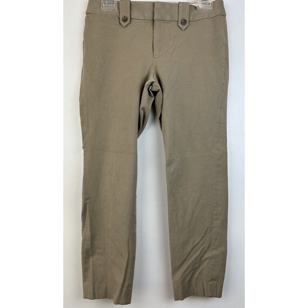 Banana Republic Pants Womens 4 Beige Tan Flat Front Khaki Martin Fit Office